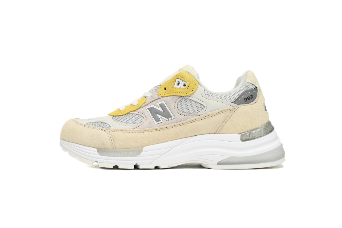Coco Shoes New Balance 992 Gray White Yellow M992PB1 - Cocoshoesvip.net