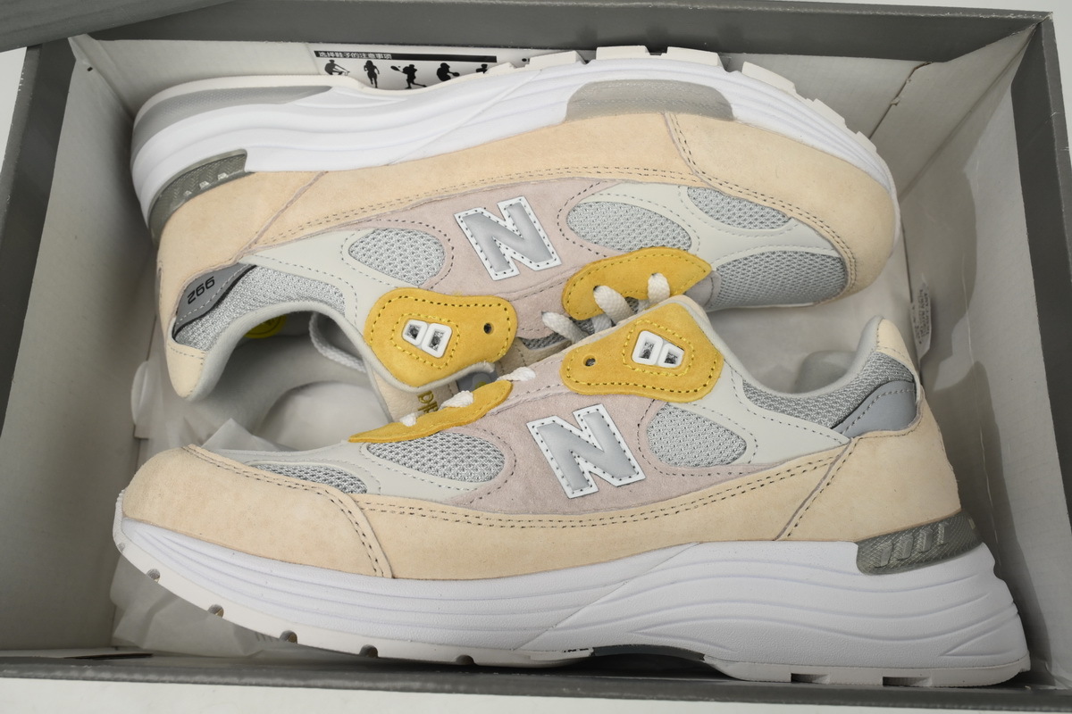 Coco Shoes New Balance 992 Gray White Yellow M992PB1 - Cocoshoesvip.net