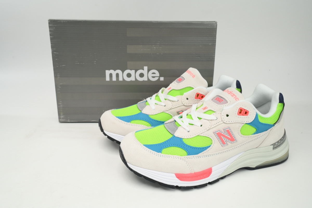 Coco Shoes New Balance 992 White Blue M992DA - Cocoshoesvip.net