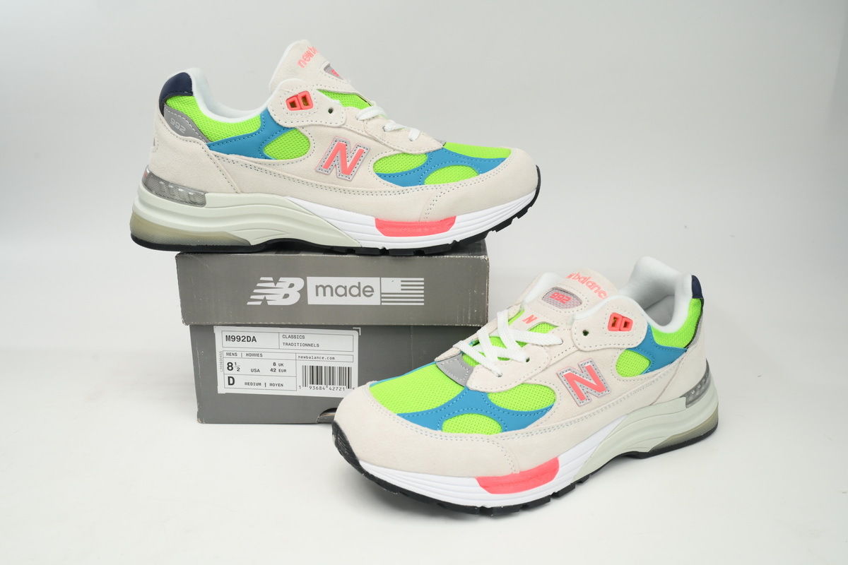 Coco Shoes New Balance 992 White Blue M992DA - Cocoshoesvip.net