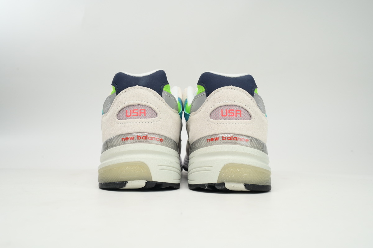 Coco Shoes New Balance 992 White Blue M992DA - Cocoshoesvip.net
