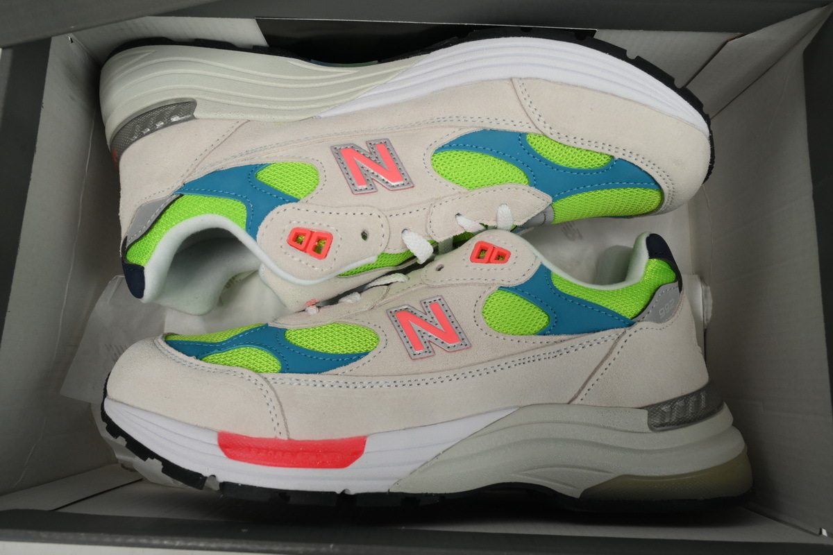 Coco Shoes New Balance 992 White Blue M992DA - Cocoshoesvip.net