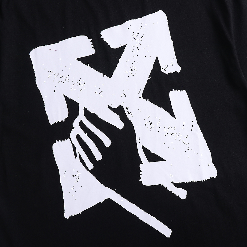 Coco Shoes OFF-WHITE Hand Arrow Tee White/Black - Cocoshoesvip.net