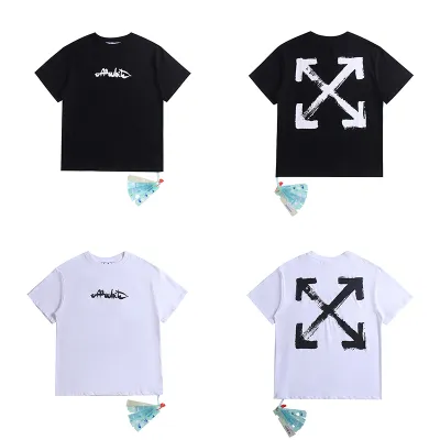 Off-White Paint Arrow T-shirt Outerspace White/Black 01