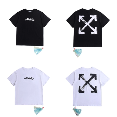 Off-White Paint Arrow T-shirt Outerspace White/Black 01