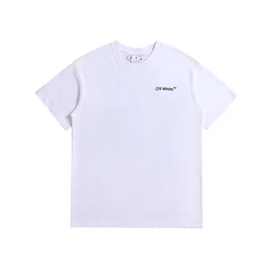 Off-White Wave Diag Print Slim Fit T-Shirt White/Black 02