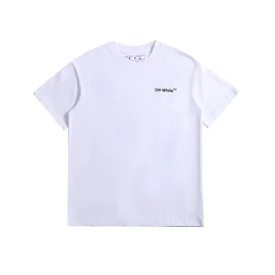 Off-White Caravag Arrow Over T-Shirt White/Black 02