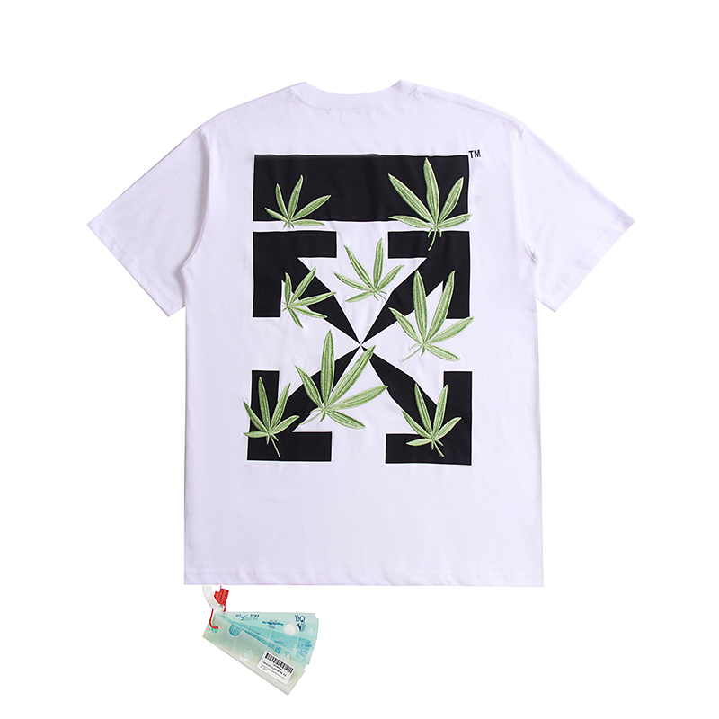 Coco Shoes OFF-WHITE Weed Arrow T-Shirt White/Black - Cocoshoesvip.net