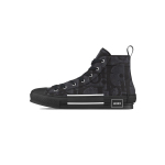 Coco Shoes Dior B23 High Top Canvas Oblique Black 3SH126ZXX_H969 - Cocoshoesvip.net