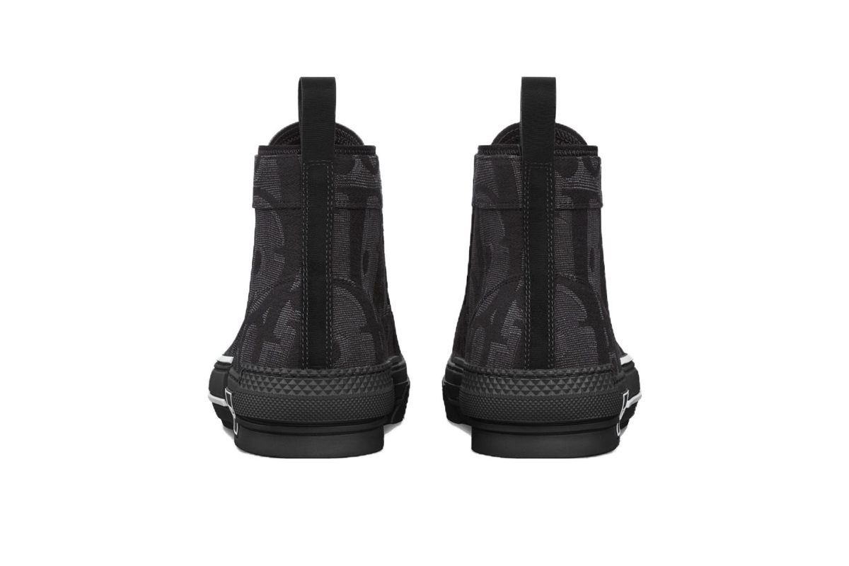 Coco Shoes Dior B23 High Top Canvas Oblique Black 3SH126ZXX_H969 - Cocoshoesvip.net