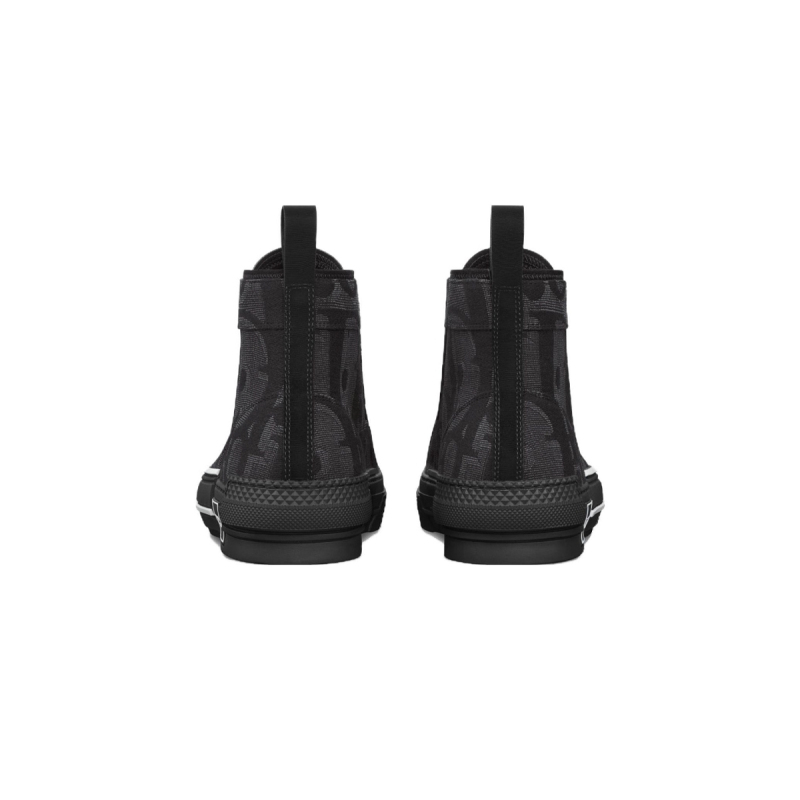 Coco Shoes Dior B23 High Top Canvas Oblique Black 3SH126ZXX_H969 - Cocoshoesvip.net