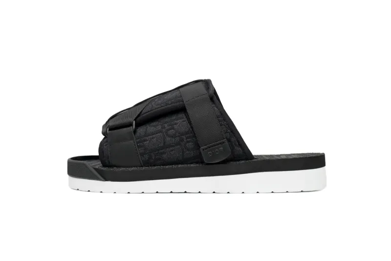 Coco Shoes Dior Alpha Slide Black 3SA081YXV_H969 - Cocoshoesvip.net
