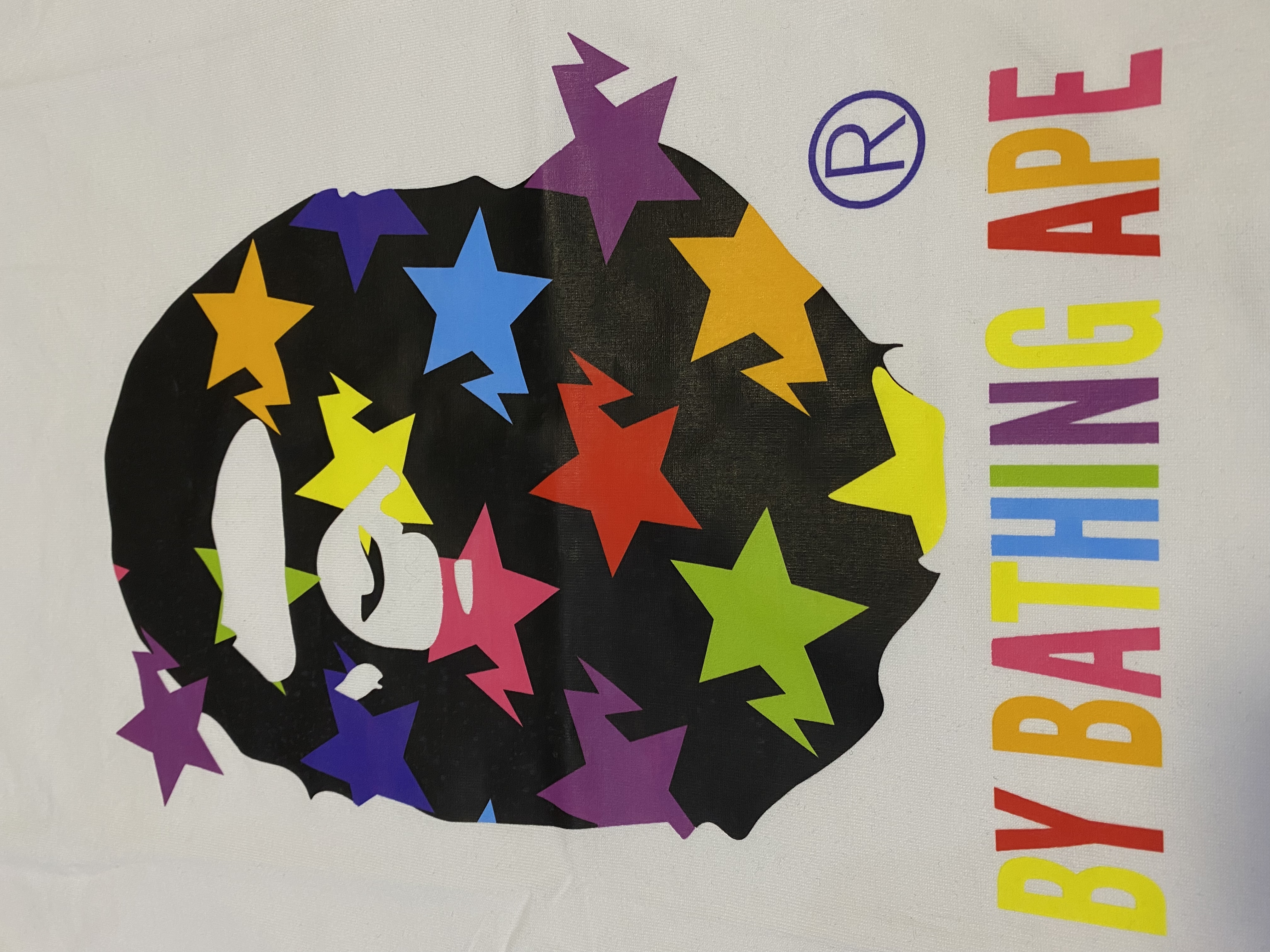 Coco Shoes BAPE Sta Pattern By Bathing Ape T-shirt White/Black - Cocoshoesvip.net