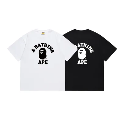 Bape Bicolor College T-shirt White/Black 01