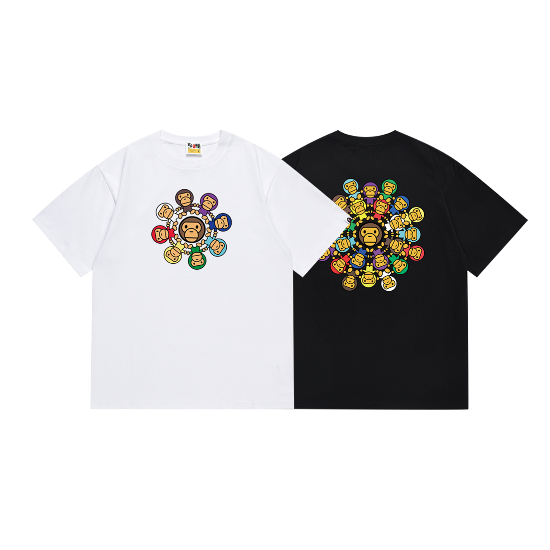 Coco Shoes BAPE Milo Circle T-shirt White/Black - Cocoshoesvip.net
