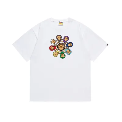 Bape Milo Circle T-shirt White/Black 02
