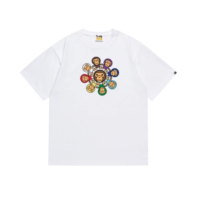 Bape Milo Circle T-shirt White/Black 02