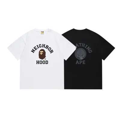 Bape x Neighborhood T-shirt White/Black 01
