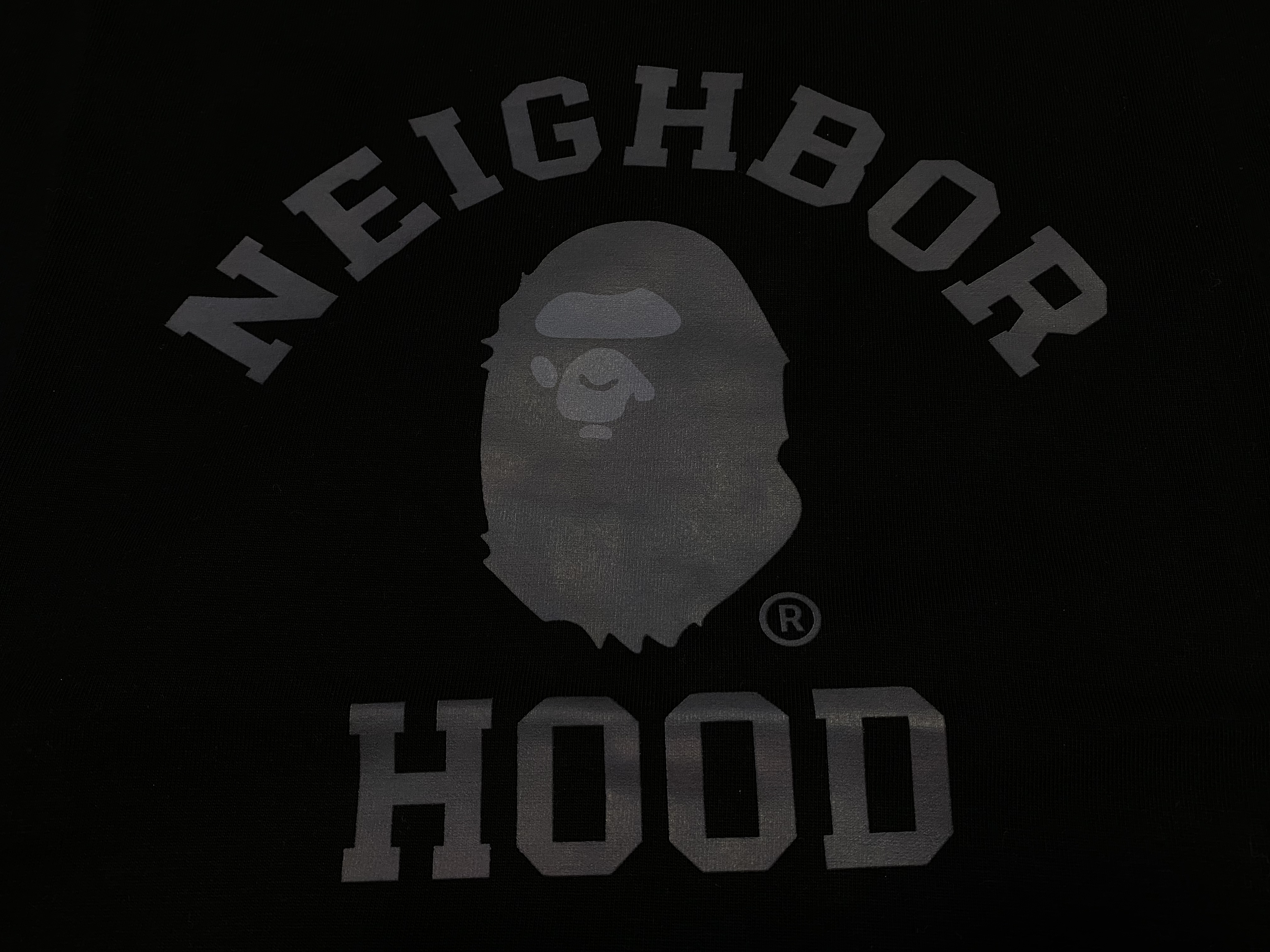Coco Shoes BAPE x Neighborhood T-shirt White/Black - Cocoshoesvip.net