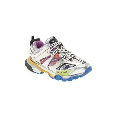 Balenciaga Track Leather Free White Silver Multi 542023W2FSA8123 02