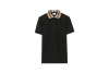 Burberry Cotton Polo Shirt Black/White 