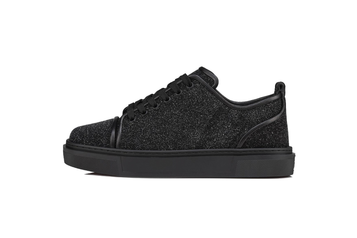 Coco Shoes Christian Louboutin Adolon Junior panelled leather low-top trainers 3220991BK01 - Cocoshoesvip.net