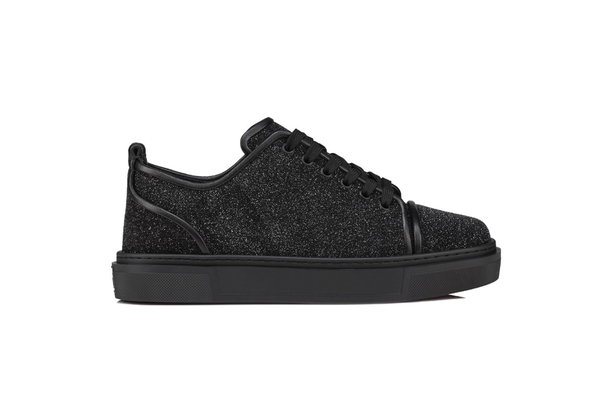 Coco Shoes Christian Louboutin Adolon Junior panelled leather low-top trainers 3220991BK01 - Cocoshoesvip.net