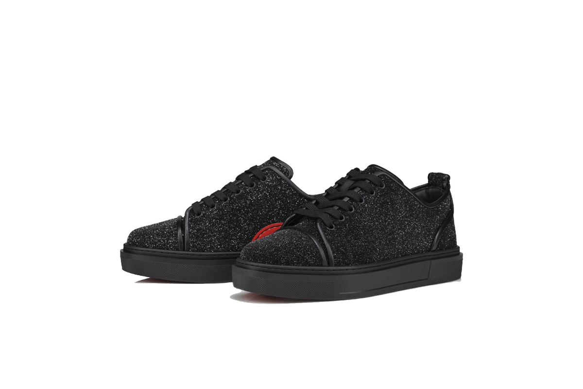 Coco Shoes Christian Louboutin Adolon Junior panelled leather low-top trainers 3220991BK01 - Cocoshoesvip.net