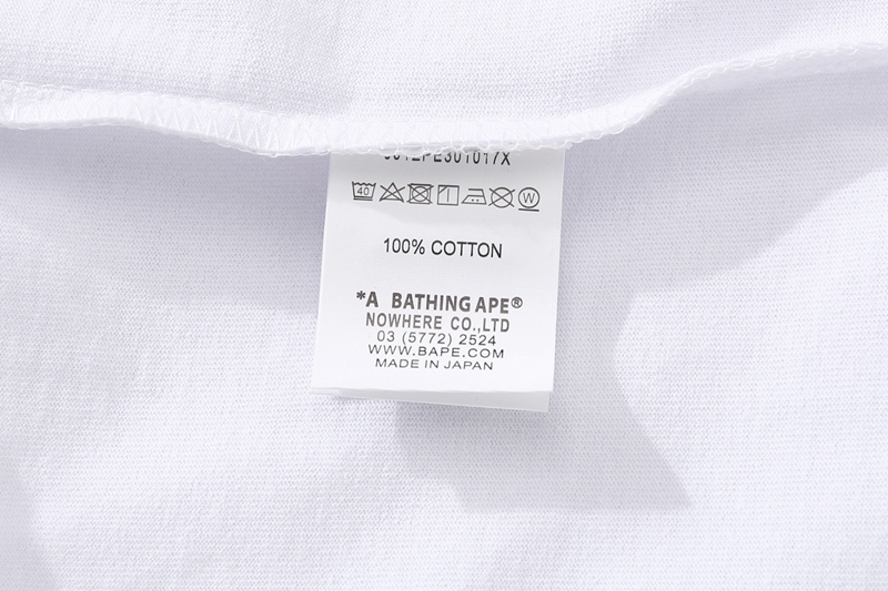 Coco Shoes BAPE US Limited Collection T-shirt White/Black - Cocoshoesvip.net