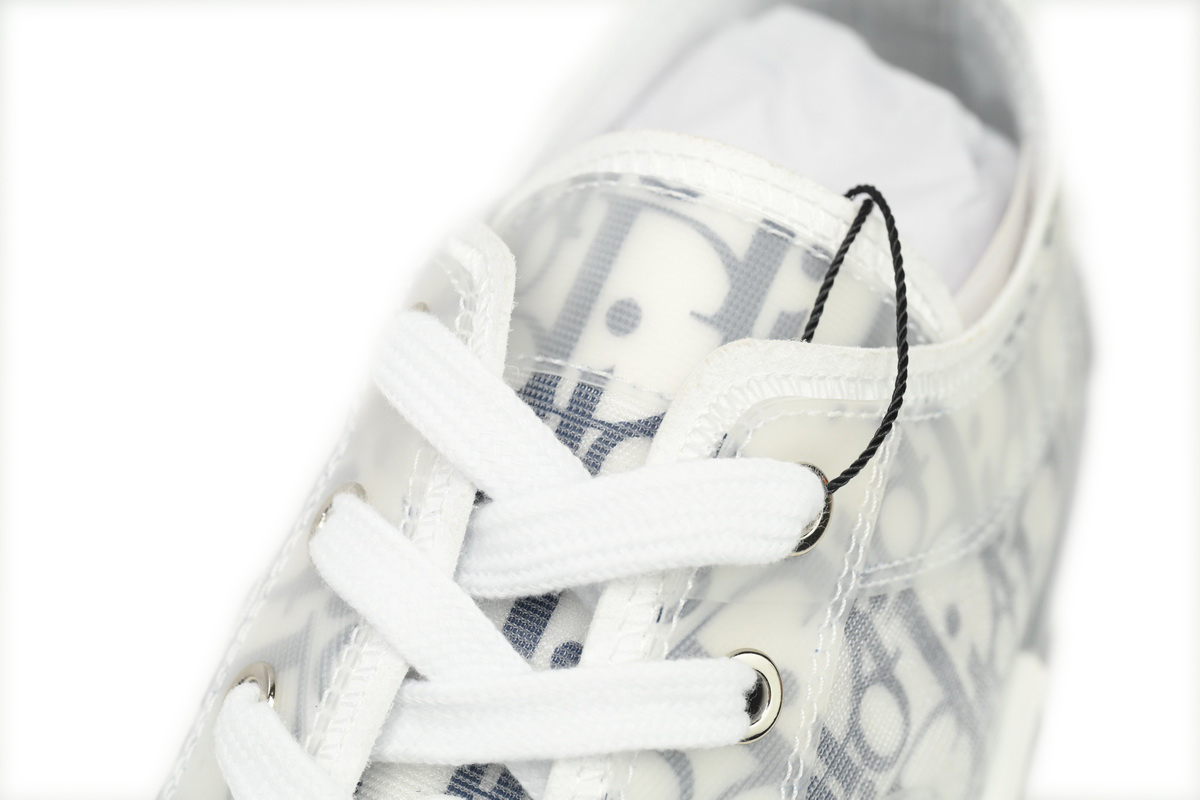 Coco Shoes Dior B23 Low White Navy Oblique 3SN249YNT_H568 - Cocoshoesvip.net