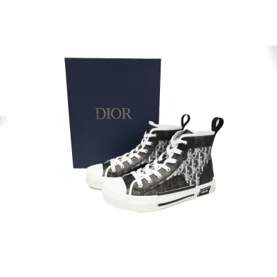 Dior B23 High Black White Oblique 3SH118YJP_H961 02