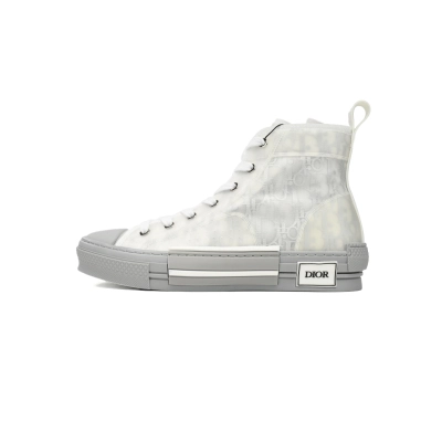 Coco Shoes Dior B23 High Top Oblique Grey 3SH118YNT_H068 01