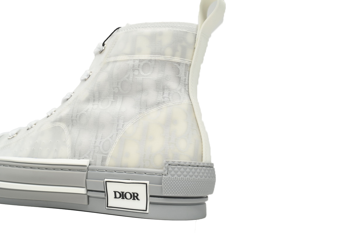 Coco Shoes Dior B23 High Top Oblique Grey 3SH118YNT_H068 - Cocoshoesvip.net