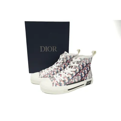 Dior B23 High Top Red Blue Oblique 3SH118YTG_H563 02