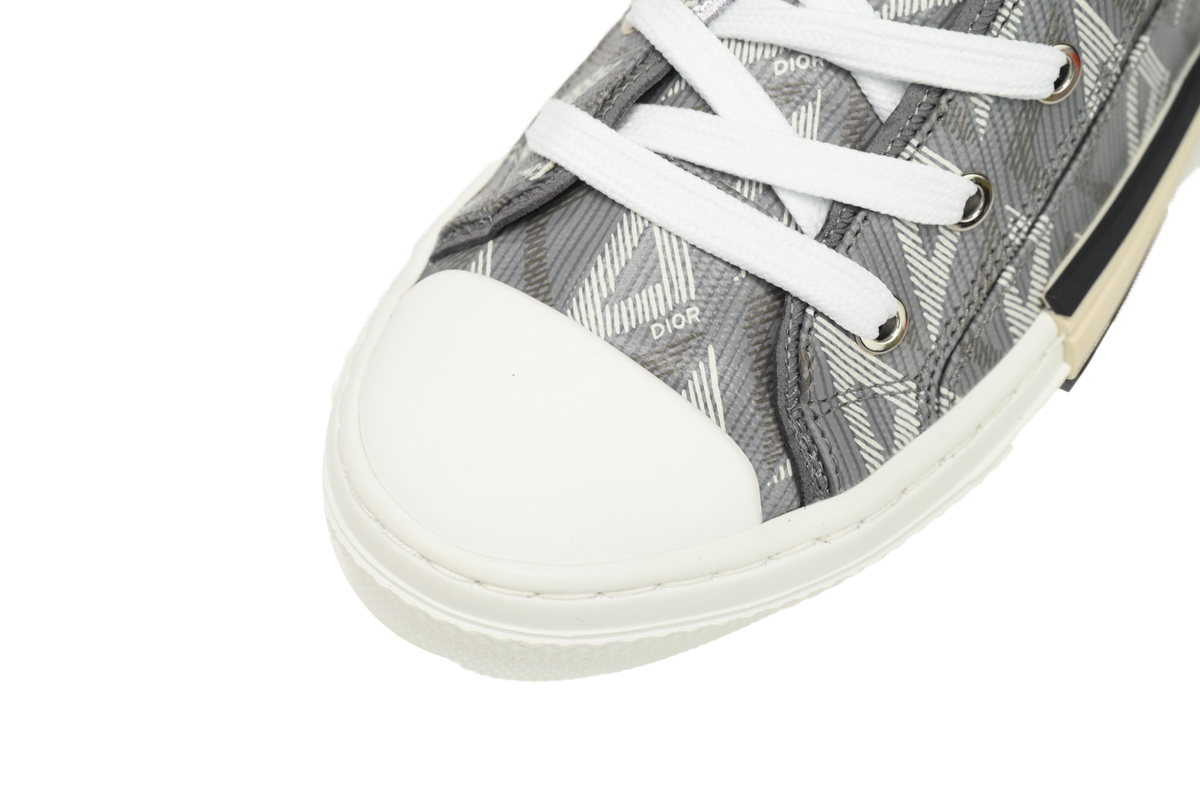 Coco Shoes Dior B23 High Top Gray CD Diamond Canvas 3SH118ZPP_H868 - Cocoshoesvip.net