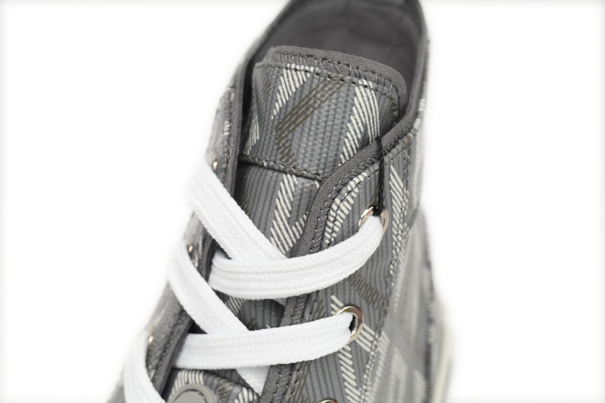 Coco Shoes Dior B23 High Top Gray CD Diamond Canvas 3SH118ZPP_H868 - Cocoshoesvip.net