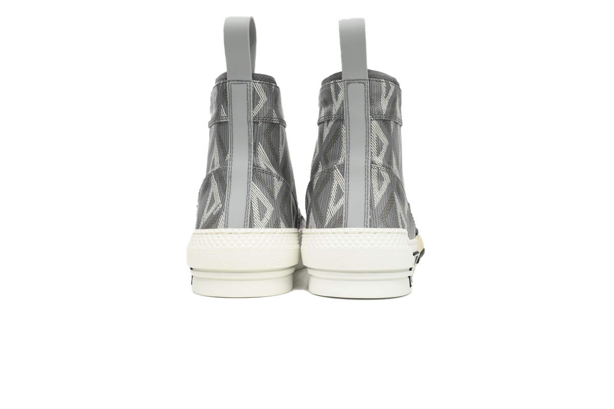Coco Shoes Dior B23 High Top Gray CD Diamond Canvas 3SH118ZPP_H868 - Cocoshoesvip.net