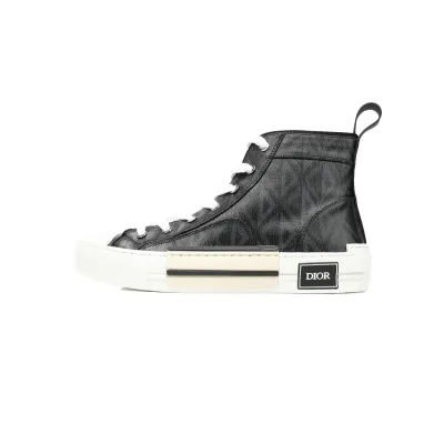 Dior B23 High Top Black CD Diamond Canvas 3SH118ZPP_H900 01