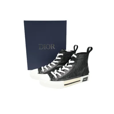 Dior B23 High Top Black CD Diamond Canvas 3SH118ZPP_H900 02