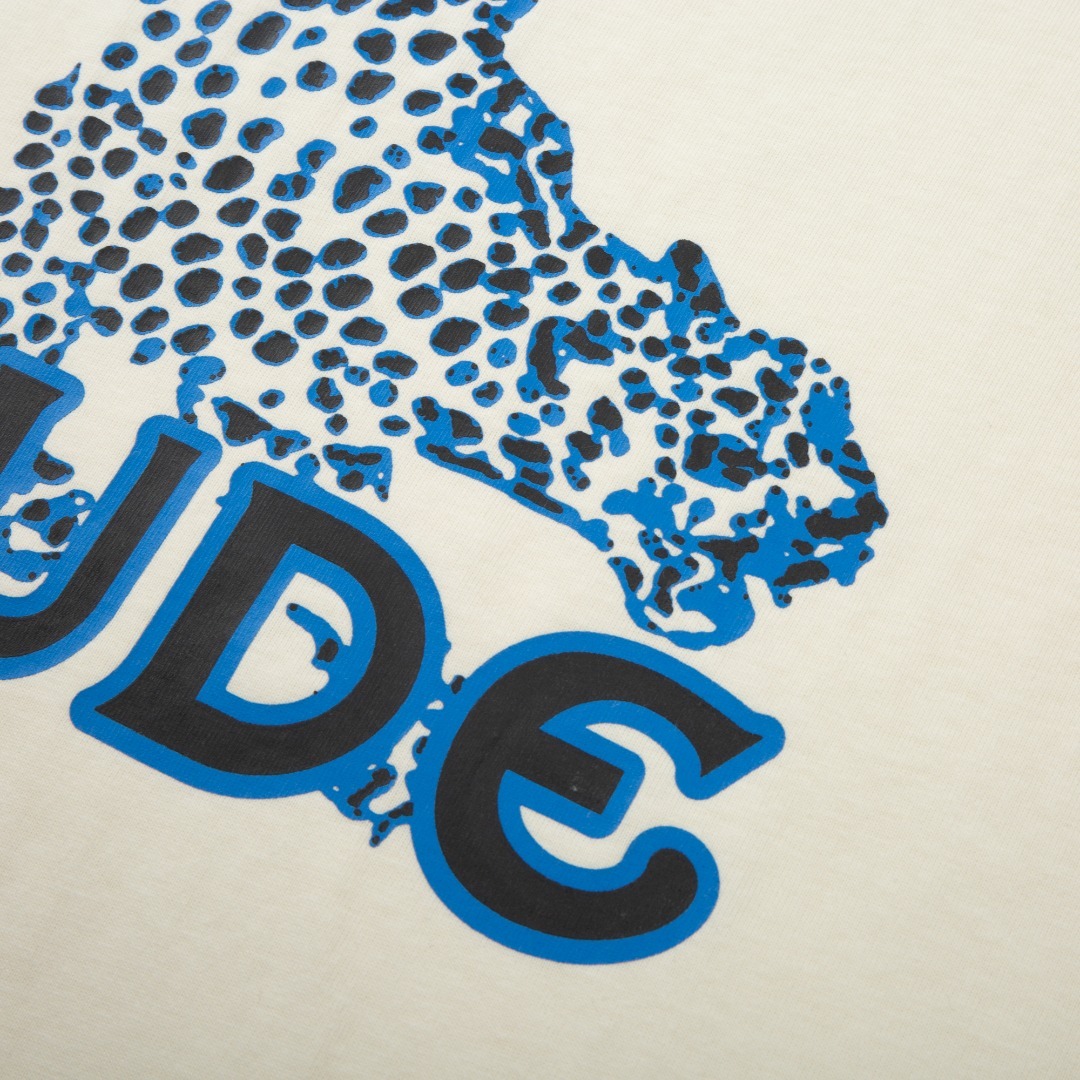 Coco Shoes Rhude Leopard T-Shirt Beige - Cocoshoesvip.net