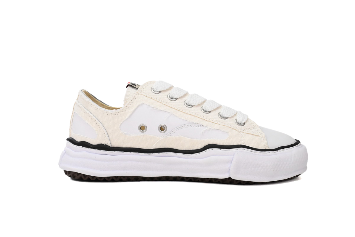 Coco Shoes Maison Mihara Yasuhiro White And Black Stripes NO.783 - Cocoshoesvip.net