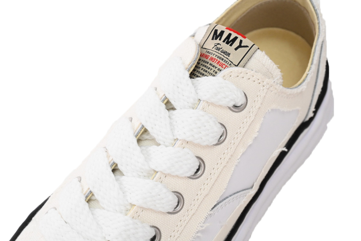 Coco Shoes Maison Mihara Yasuhiro White And Black Stripes NO.783 - Cocoshoesvip.net