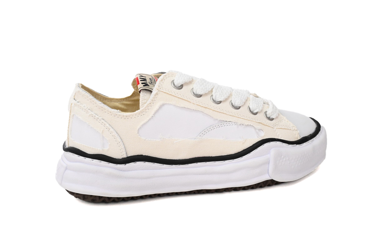 Coco Shoes Maison Mihara Yasuhiro White And Black Stripes NO.783 - Cocoshoesvip.net