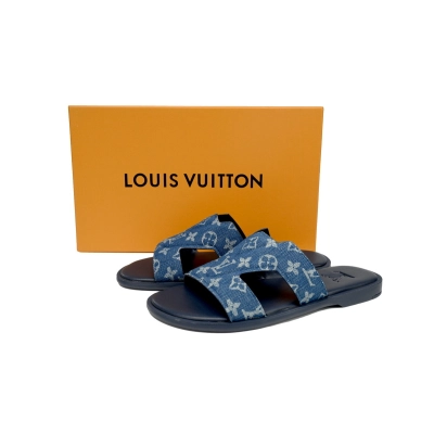 Louis Vuitton Oasis Mules Blue Cloth 1AC69Y 02