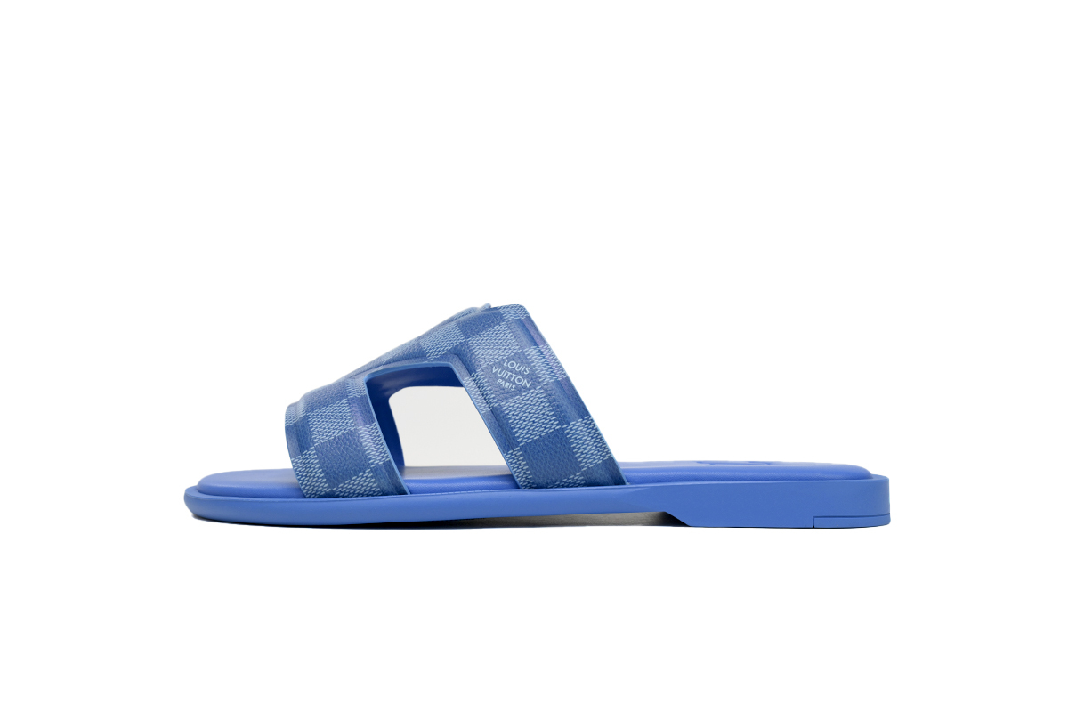Coco Shoes Louis Vuitton Oasis Mules Blue Grid 1AC5E8 - Cocoshoesvip.net