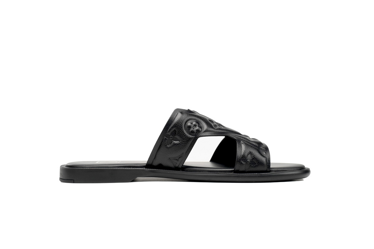 Coco Shoes Louis Vuitton Oasis Black Leather Surface 1ACHJ6 - Cocoshoesvip.net