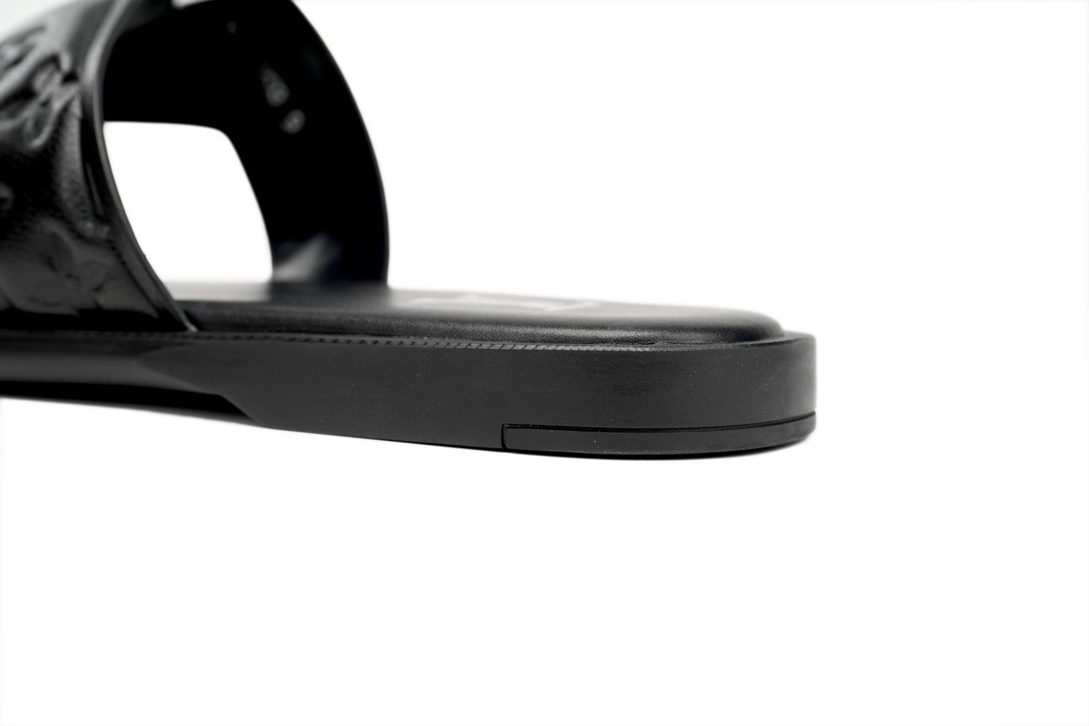 Coco Shoes Louis Vuitton Oasis Black Leather Surface 1ACHJ6 - Cocoshoesvip.net