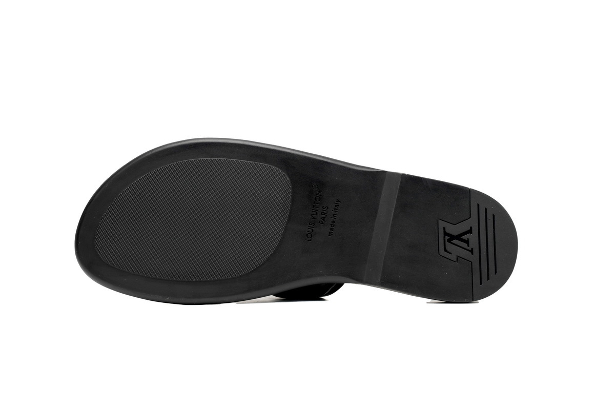 Coco Shoes Louis Vuitton Oasis Black Leather Surface 1ACHJ6 - Cocoshoesvip.net