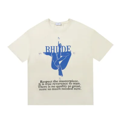 Rhude Compass T-Shirt Vintage White 01