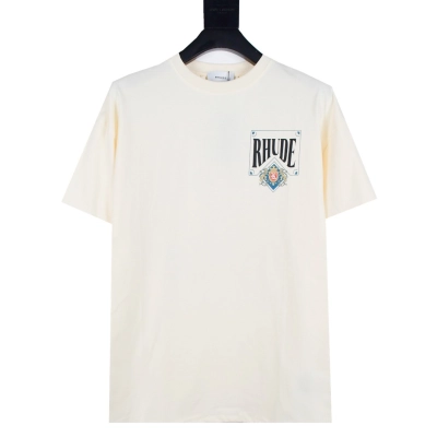 Rhude Card T-Shirt Vintage White 01